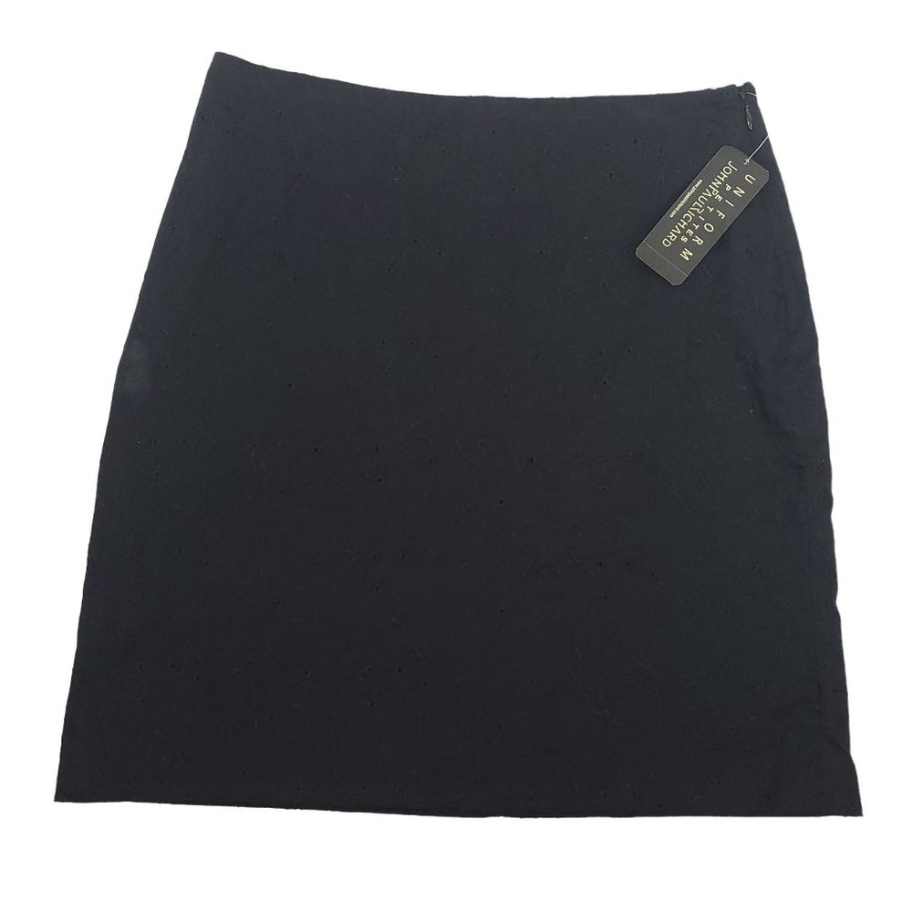 John Paul Richard Uniform Petites Size 8P Straight Skirt Embroidered Floral